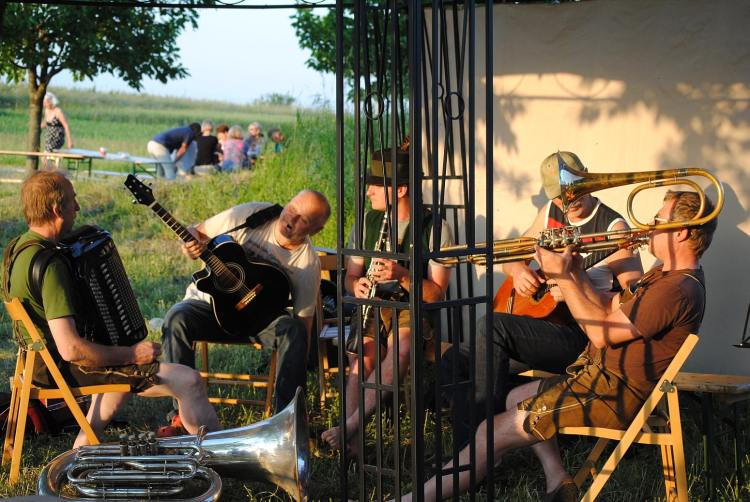 Musikanten beim Musikfest auf der Himmelsleiter